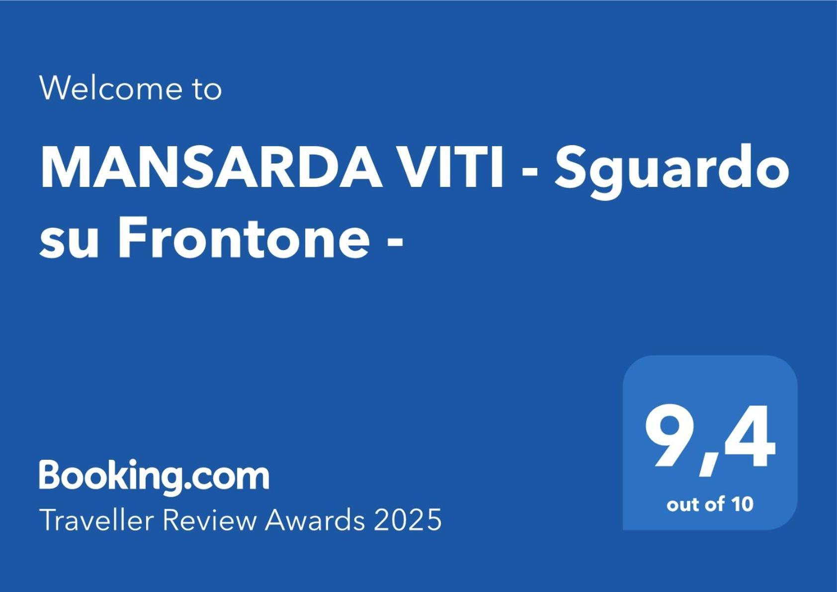 Apartamento MANSARDA VITI - Sguardo su Frontone - Exterior foto
